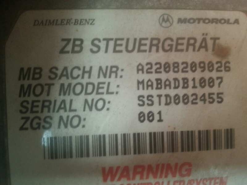 Recambio de modulo electronico para mercedes-benz clase s (w220) berlina referencia OEM IAM A2208209026 A2208209026 