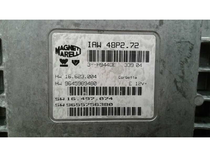 Recambio de centralita motor uce para citroën c3 1.1 audace referencia OEM IAM 9645989480 9655756380 