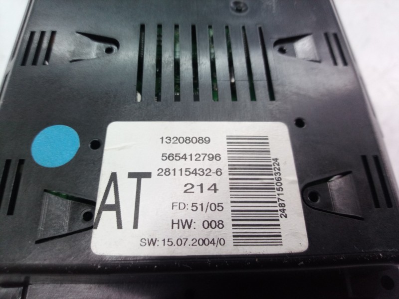 Recambio de pantalla multifuncion para opel zafira b cosmo referencia OEM IAM 565412796 565412796 13208089