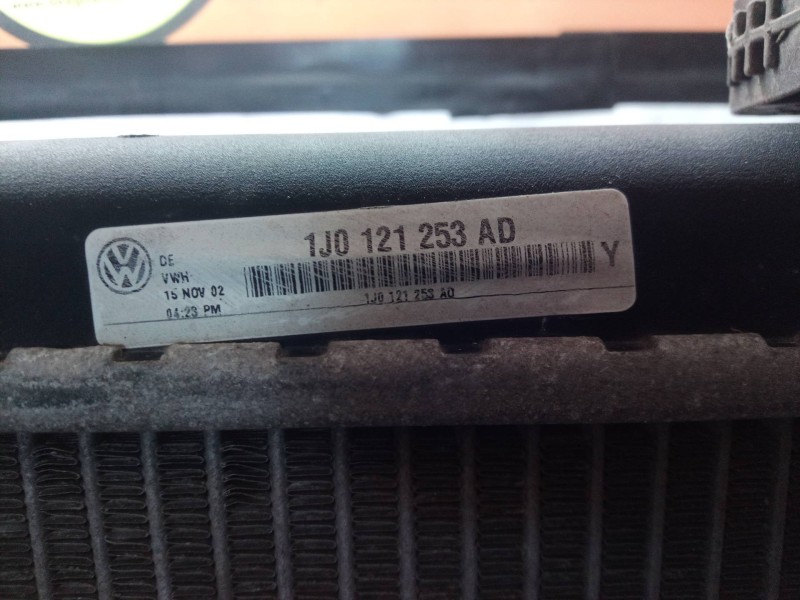 Recambio de radiador agua para volkswagen golf iv berlina (1j1) referencia OEM IAM 1J0121253AD 1J0121253 1J0121253
