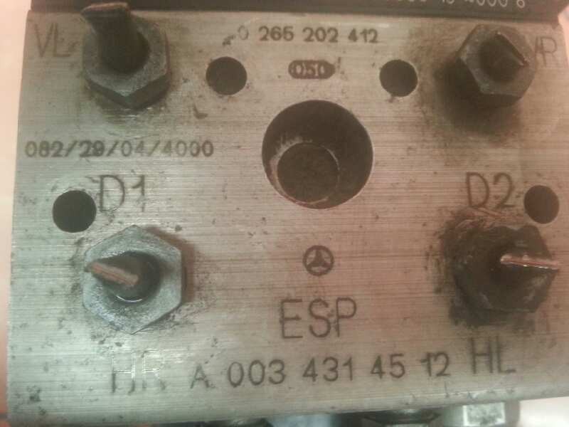 Recambio de abs para mercedes-benz clase a (w168) 1.6 cat referencia OEM IAM 0265202412 A0034314512 0265202412