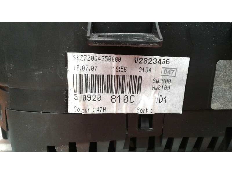 Recambio de cuadro instrumentos para skoda fabia (5j2 ) urban referencia OEM IAM 5J0920810C  