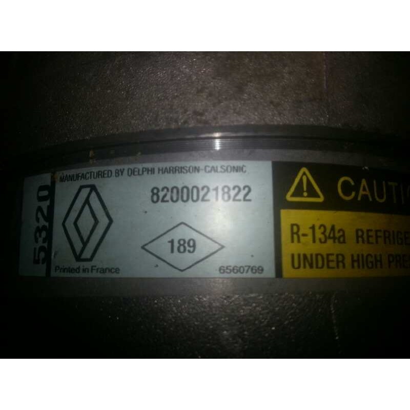 Recambio de compresor aire acondicionado para renault laguna ii (bg0) 1.9 dci diesel cat referencia OEM IAM 8200021822 1135320 1