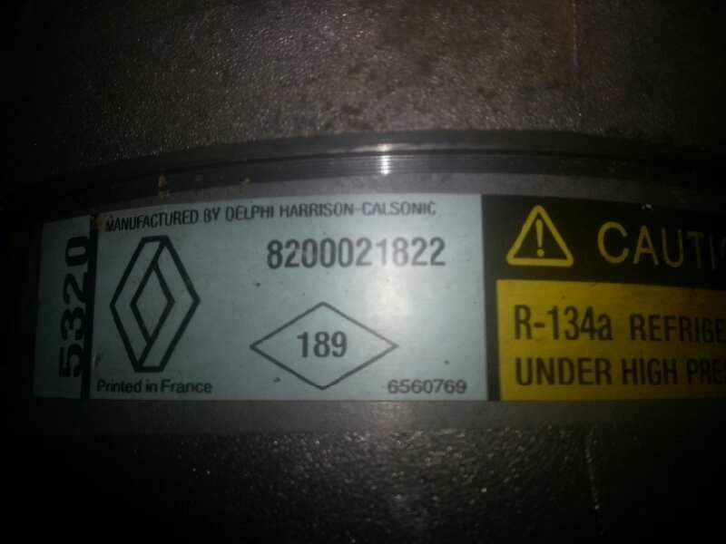 Recambio de compresor aire acondicionado para renault laguna ii (bg0) 1.9 dci diesel cat referencia OEM IAM 8200021822 1135320 1