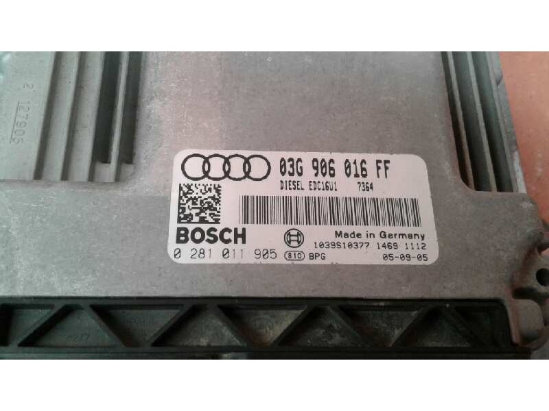 Recambio de centralita motor uce para audi a3 (8p) 2.0 tdi ambiente referencia OEM IAM 0281011905 03G906016FF 