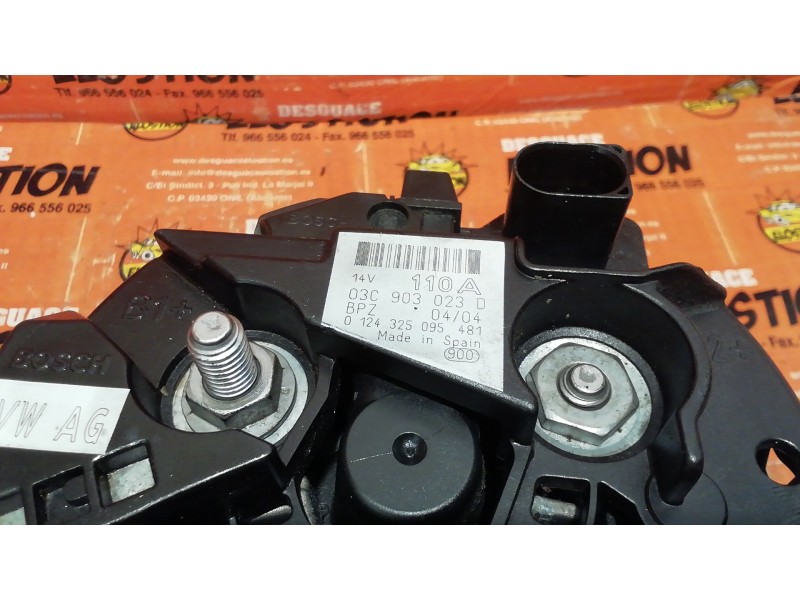 Recambio de alternador para volkswagen golf v berlina (1k1) trendline referencia OEM IAM 03C903023D 0124325095481 03C903023D