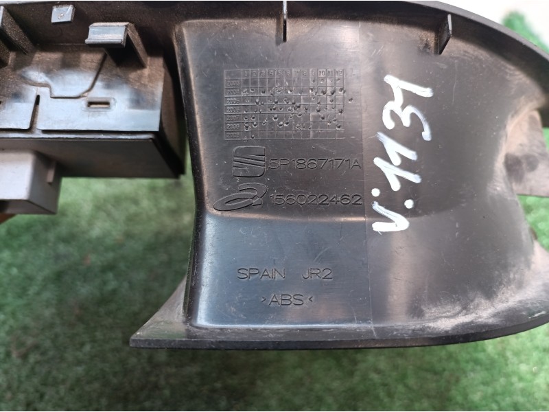 Recambio de mando elevalunas delantero izquierdo para seat toledo (5p2) 1.6 referencia OEM IAM 156022462 5P1867171A 1K4959857B