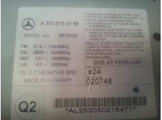 Recambio de sistema audio / radio cd para mercedes-benz clase c (w203) berlina referencia OEM IAM A2038700589 A2038700589 A20387 2