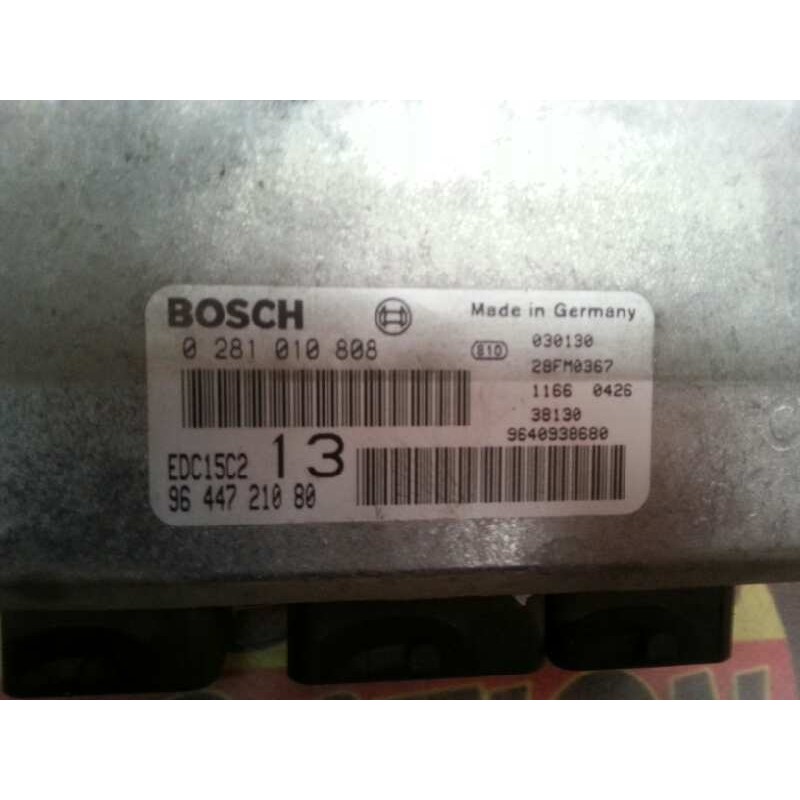 Recambio de centralita motor uce para citroën c5 berlina 2.0 hdi exclusive automático referencia OEM IAM 0281010808 9644721080 0