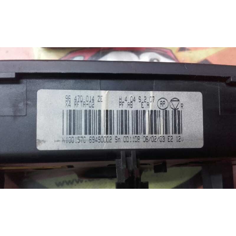 Recambio de mando climatizador para citroën c5 berlina 2.0 hdi exclusive automático referencia OEM IAM 96470014ZE 96470014ZE 964