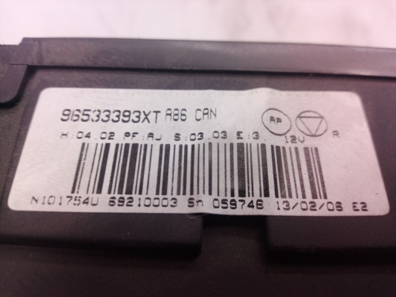 Recambio de mando climatizador para citroën c2 audace referencia OEM IAM 96533393XT 96533393 69210003