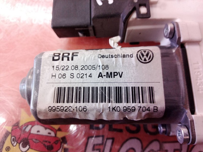 Recambio de motor elevalunas trasero derecho para volkswagen touran (1t1) trendline referencia OEM IAM 1K0959704B 1K0959704B 1K0