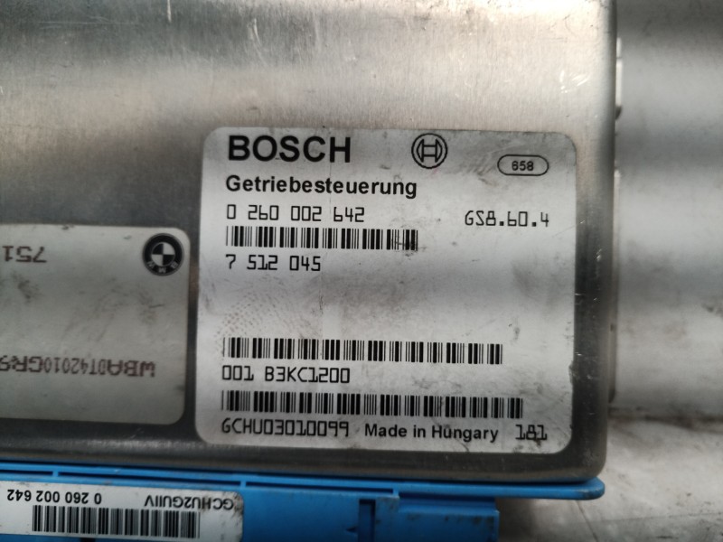 Recambio de centralita cambio automatico para bmw serie 5 berlina (e39) 525i referencia OEM IAM 0260002642 7512061 7512045
