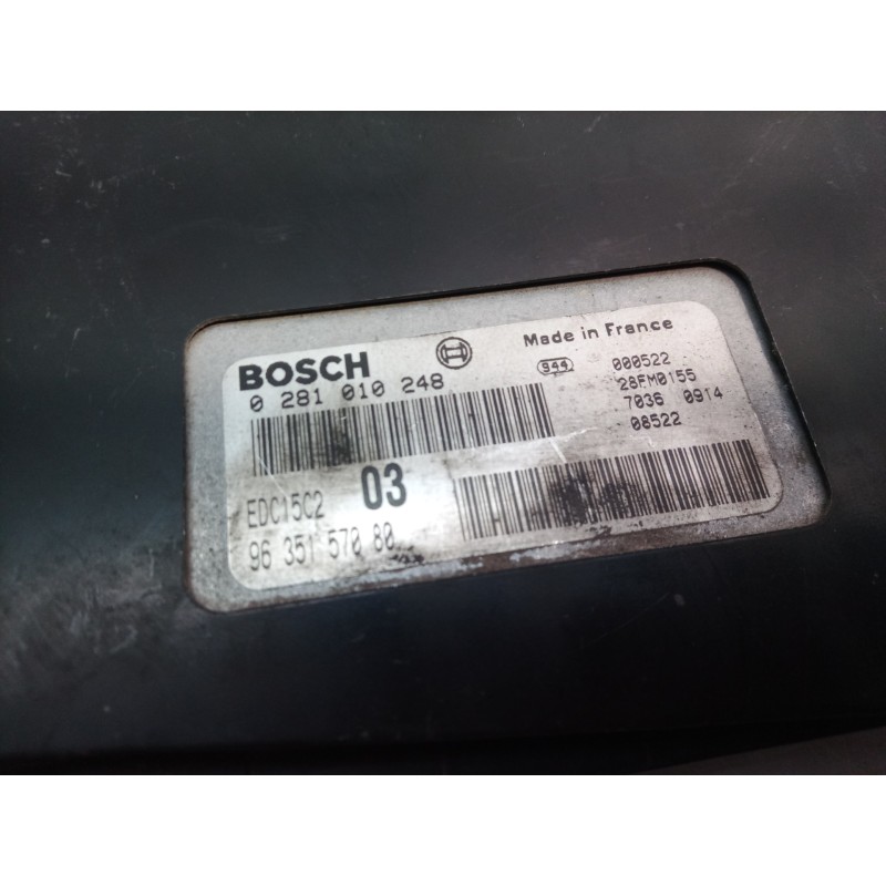 Recambio de centralita motor uce para peugeot 406 berlina (s1/s2) 2.0 hdi referencia OEM IAM 0281010248 0281010248 9635157080