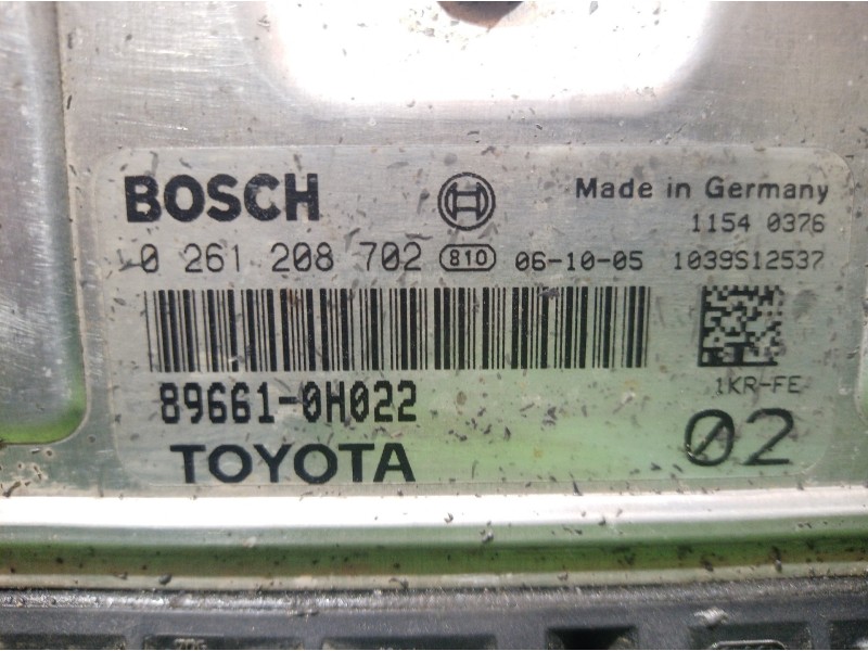 Recambio de centralita motor uce para peugeot 107 básico referencia OEM IAM 0261208702 0261208702 896610H022