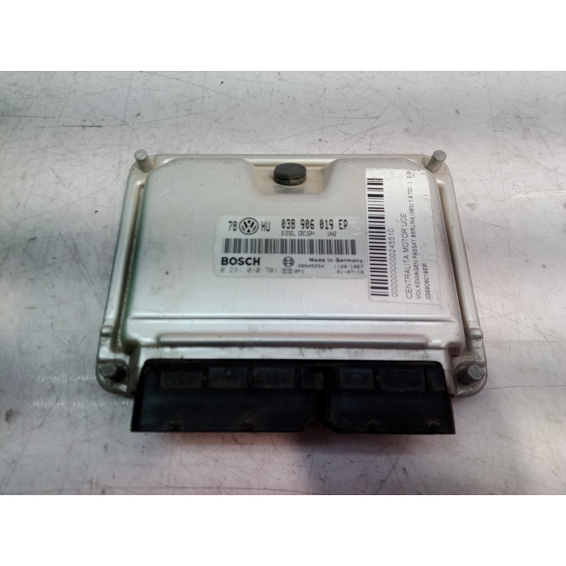 Recambio de centralita motor uce para volkswagen passat berlina (3b3) 1.9 tdi referencia OEM IAM 038906019EP 0281010701 03890601