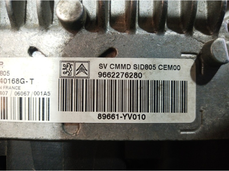 Recambio de centralita motor uce para citroën c1 audace referencia OEM IAM 9662276280 9662276280 89661YV010