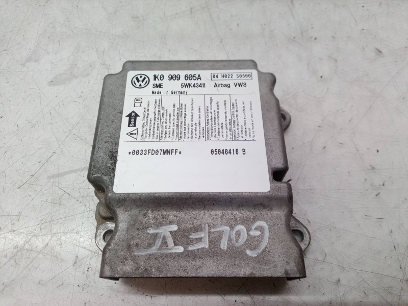 Recambio de centralita airbag para volkswagen golf v berlina (1k1) gt sport referencia OEM IAM 1K0909605A 1K0909605A 5WK43411