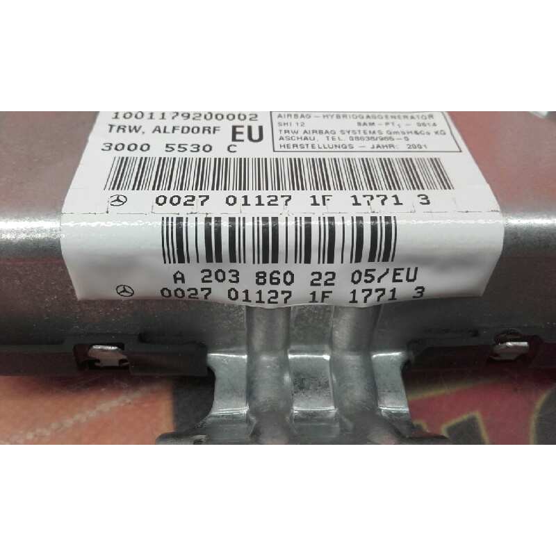 Recambio de airbag lateral derecho para mercedes-benz clase c (w203) sportcoupe c 200 compressor (203.745) referencia OEM IAM 20