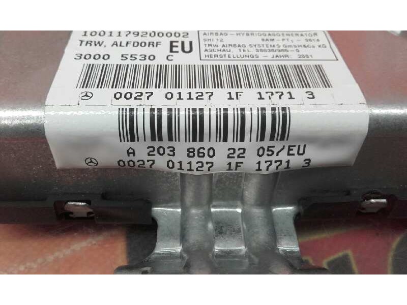 Recambio de airbag lateral derecho para mercedes-benz clase c (w203) sportcoupe c 200 compressor (203.745) referencia OEM IAM 20