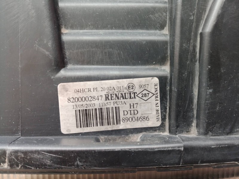 Recambio de faro derecho para renault laguna ii (bg0) authentique referencia OEM IAM 8200002847 8200002847 8200002847