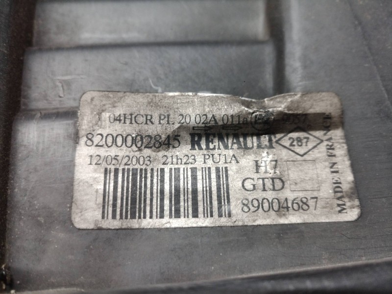 Recambio de faro izquierdo para renault laguna ii (bg0) authentique referencia OEM IAM 8200002845 8200002845 8200002845
