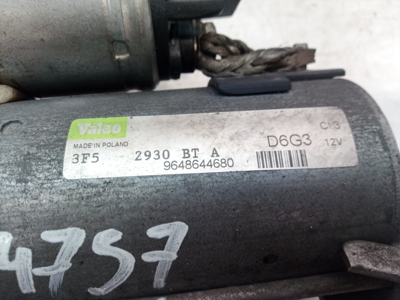 Recambio de motor arranque para peugeot 307 cc (s2) básico referencia OEM IAM 9648644680 9648644680 9648644680