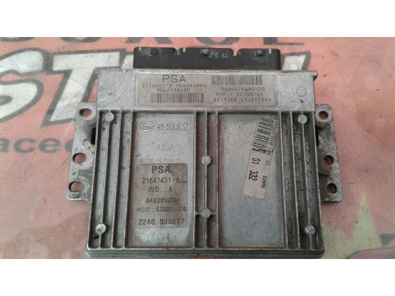 Recambio de centralita motor uce para peugeot 206 berlina x-line referencia OEM IAM 9646988680 216474310 