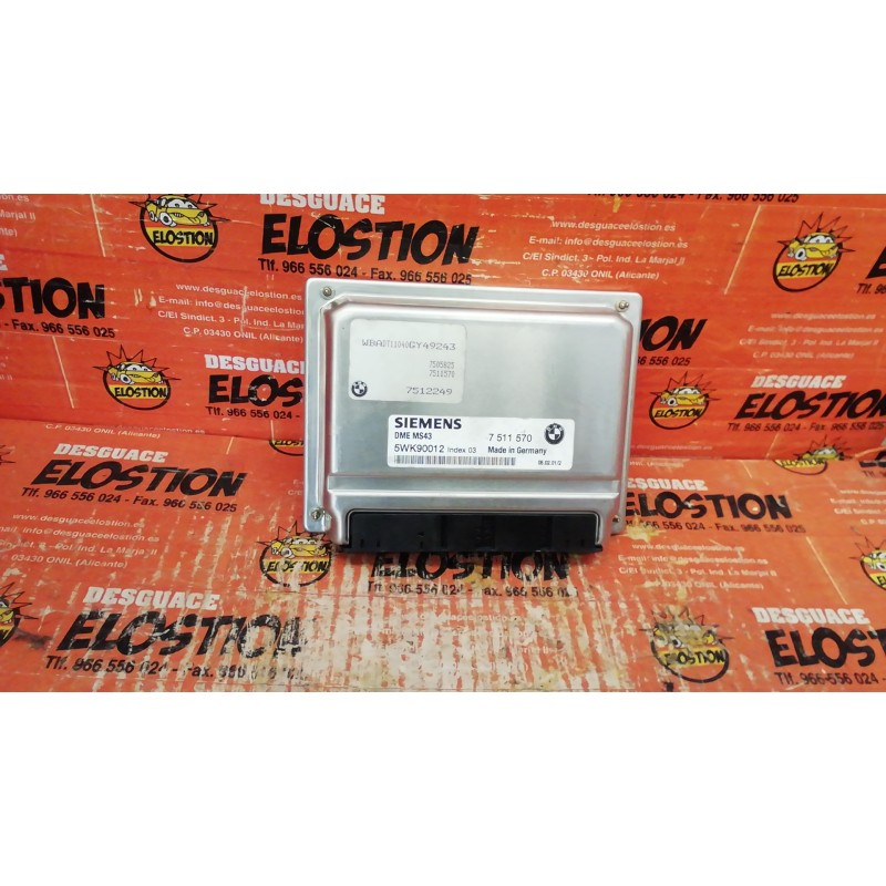 Recambio de centralita motor uce para bmw serie 5 berlina (e39) 520i referencia OEM IAM 7511570 7511570 7511570