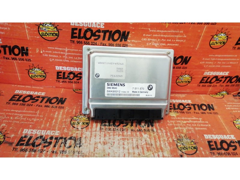Recambio de centralita motor uce para bmw serie 5 berlina (e39) 520i referencia OEM IAM 7511570 7511570 7511570