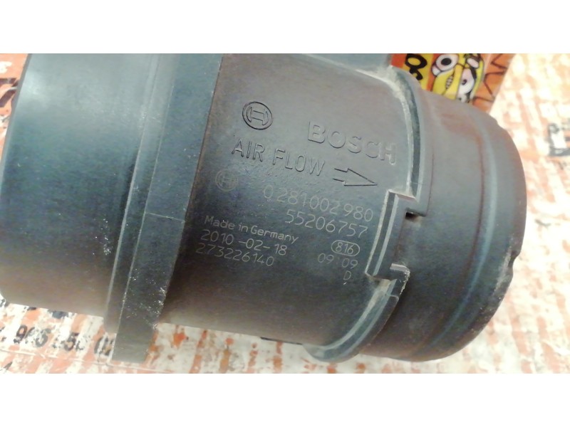 Recambio de caudalimetro para fiat bravo (198) 1.9 active multijet referencia OEM IAM 0281002980 0281002980 0281002980