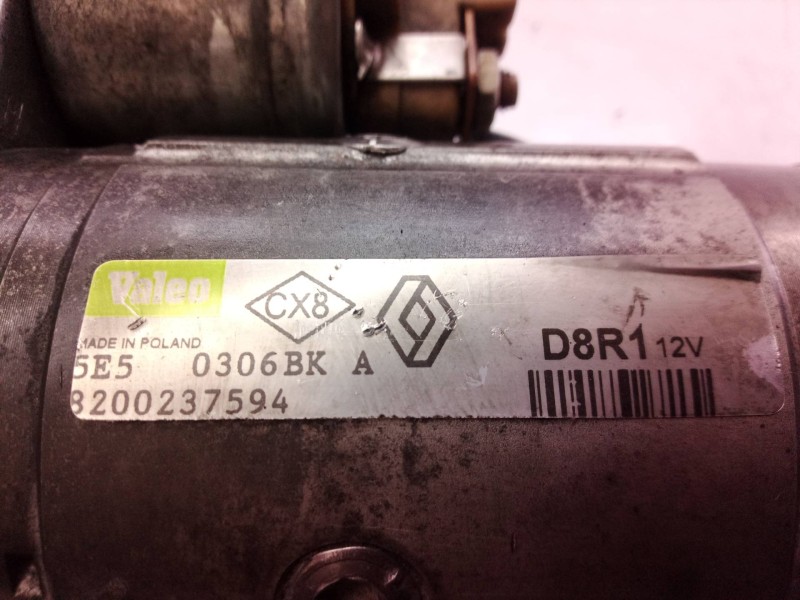 Recambio de motor arranque para renault espace iv (jk0) expression referencia OEM IAM 8200237594 8200237594 8200237594