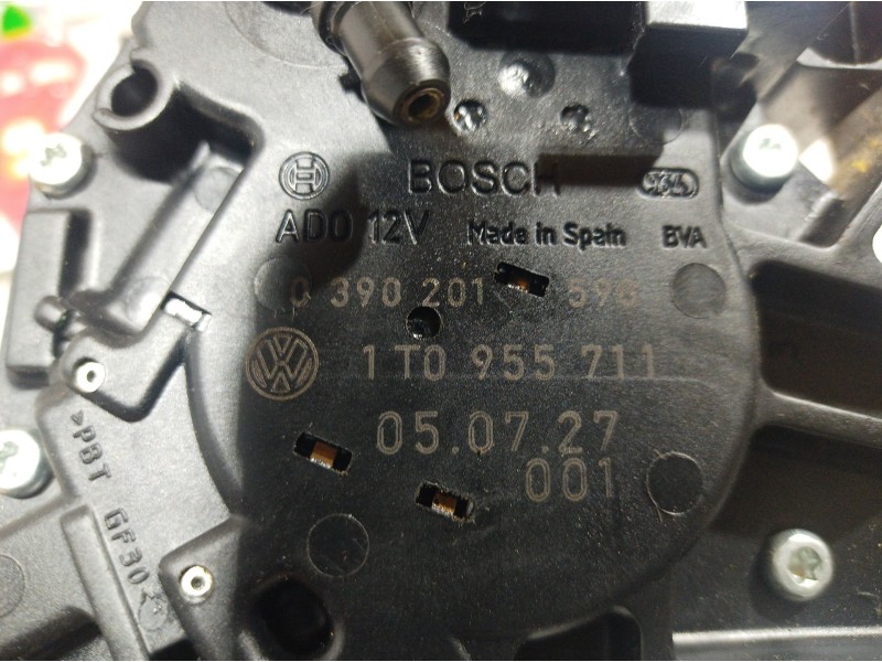 Recambio de motor limpia trasero para volkswagen touran (1t1) referencia OEM IAM 1T0955711 1T0955711 1T0955711