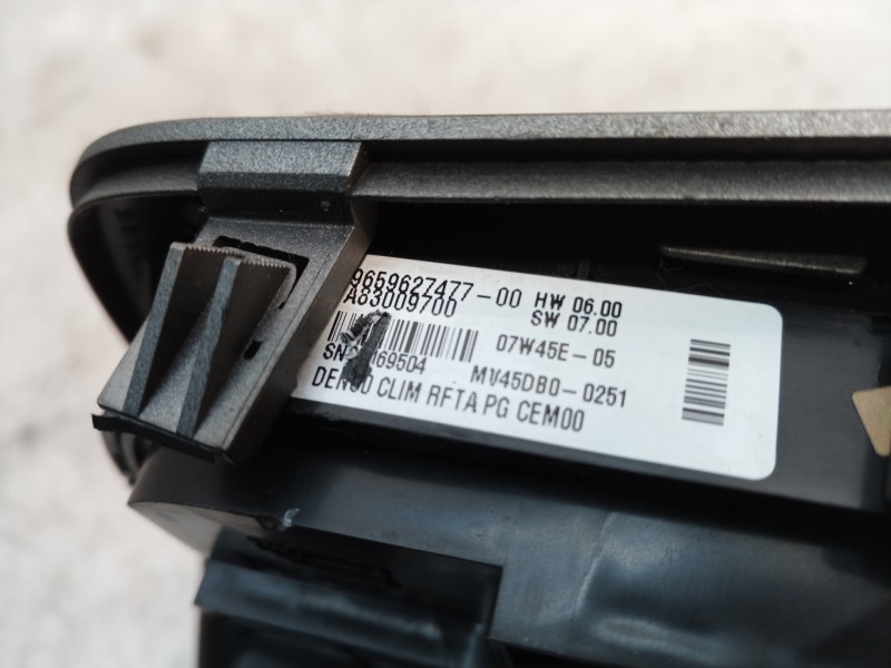 Recambio de mando climatizador para citroën c4 picasso exclusive referencia OEM IAM 9659627477 9659627477 9659627477