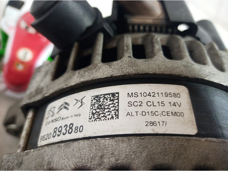 Recambio de alternador para peugeot 308 sw allure referencia OEM IAM MS1042119580 MS1042119580 MS1042119580