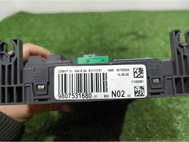 Recambio de caja reles / fusibles para peugeot 208 active referencia OEM IAM 9807531680 9807531680 E1111751
