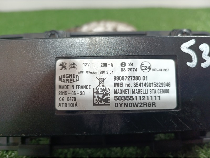 Recambio de modulo electronico para peugeot 208 active referencia OEM IAM 9805727380 1659708X 9810624380
