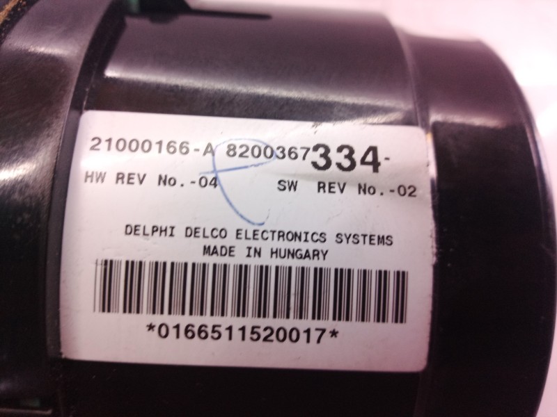 Recambio de mando climatizador para renault espace iv (jk0) expression referencia OEM IAM 21000166A 21000166 8200367334