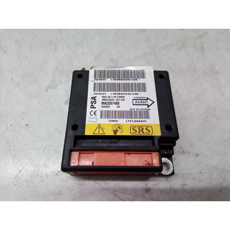 Recambio de centralita airbag para citroën c3 1.4 audace referencia OEM IAM 9663357480 9663357480 403855