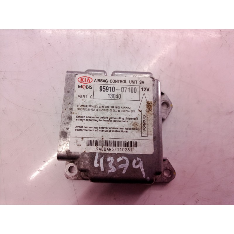 Recambio de centralita airbag para kia picanto 1.1 active referencia OEM IAM 9591007100 9591007100 9591007100