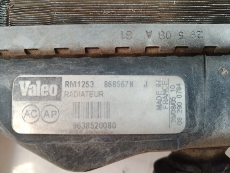 Recambio de radiador agua para citroën c3 1.4 audace referencia OEM IAM 868567M 868567M 868567M