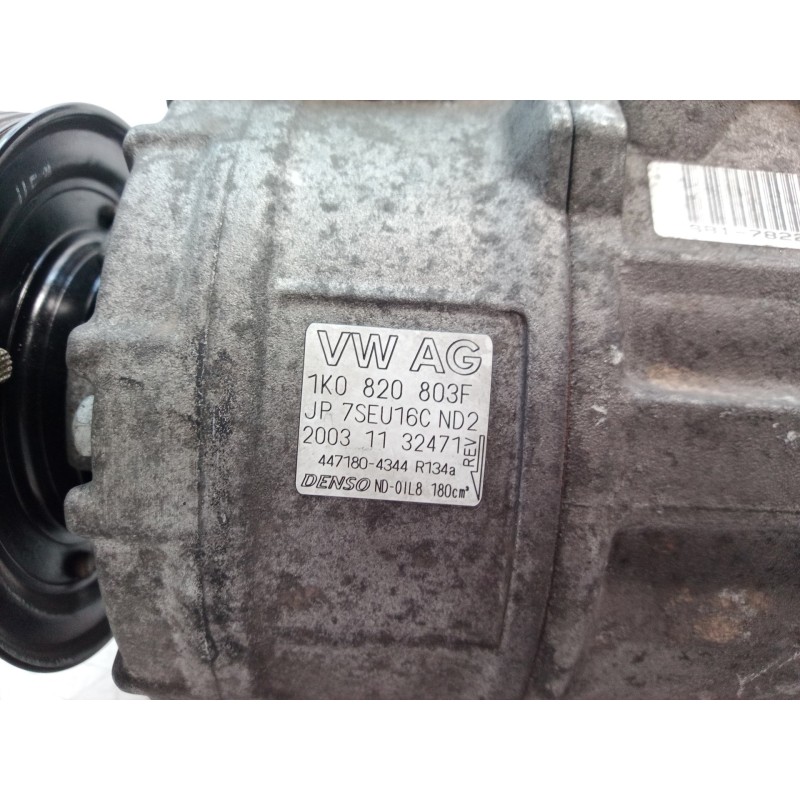 Recambio de compresor aire acondicionado para volkswagen golf v berlina (1k1) highline referencia OEM IAM 1K0820803F 1K0820803F 