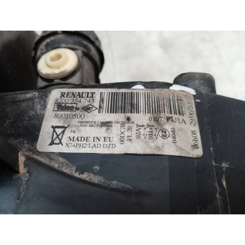 Recambio de faro derecho para renault laguna ii grandtour (kg0) expression confort referencia OEM IAM 8200354743 8200354743 8903