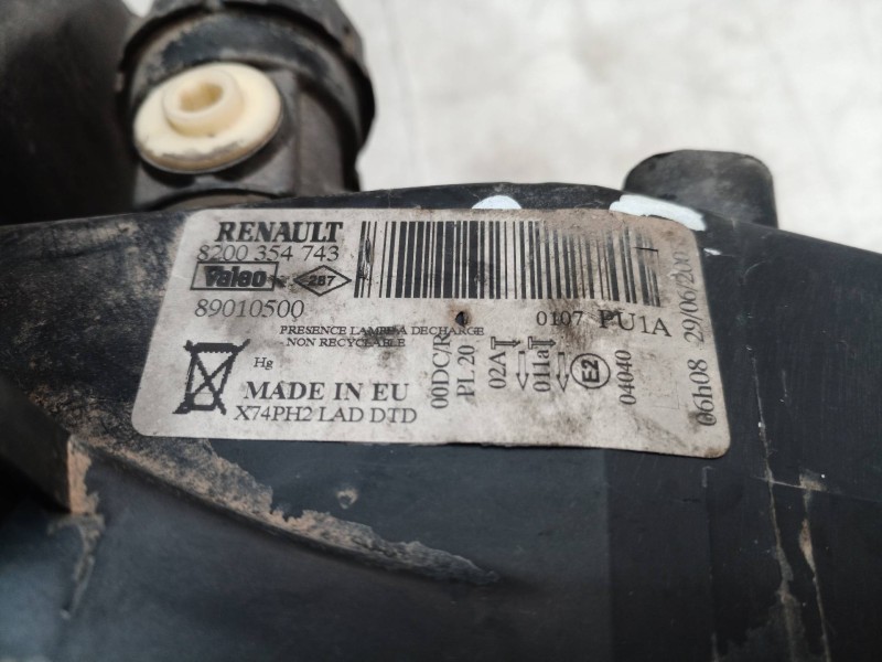 Recambio de faro derecho para renault laguna ii grandtour (kg0) expression confort referencia OEM IAM 8200354743 8200354743 8903