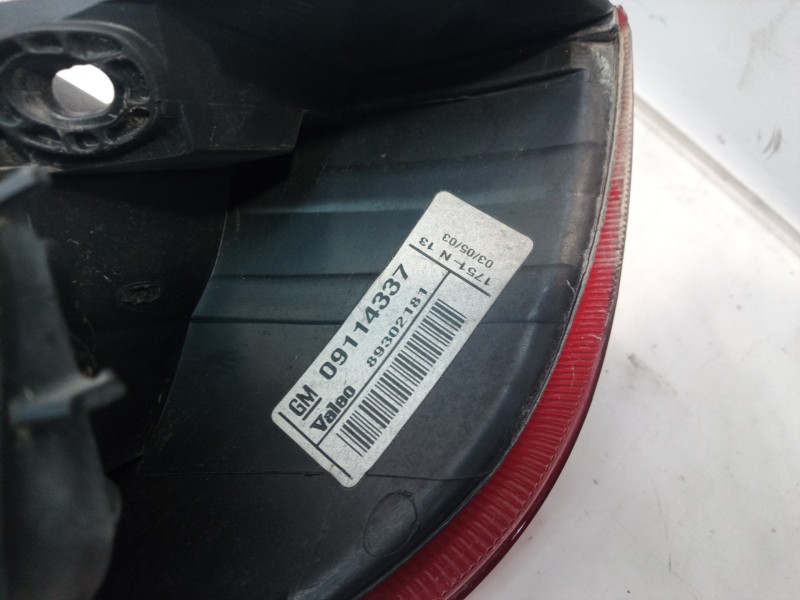 Recambio de piloto trasero derecho para opel corsa c sri referencia OEM IAM 09114337 09114337 09114337