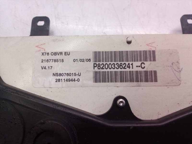 Recambio de cuadro instrumentos para nissan kubistar (x76) premium (l1) referencia OEM IAM P8200336241C P8200336241 216778515