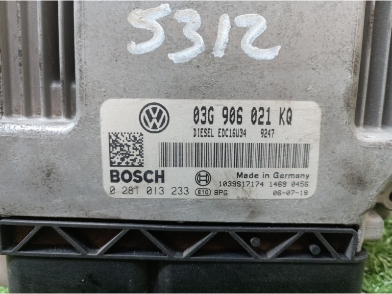 Recambio de centralita motor uce para volkswagen golf plus (5m1) bluemotion edition referencia OEM IAM 03G906021KQ 03G906021KQ 1