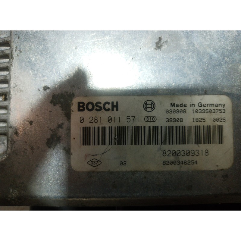 Recambio de centralita motor uce para renault laguna ii (bg0) 2.2 dci turbodiesel referencia OEM IAM 0281011571 0281011571 02810