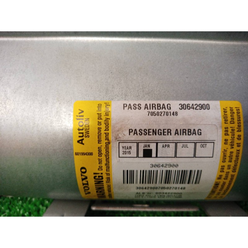 Recambio de airbag delantero derecho para volvo xc90 v8 executive geartronic (5 asientos) referencia OEM IAM 30642900 30642900 3