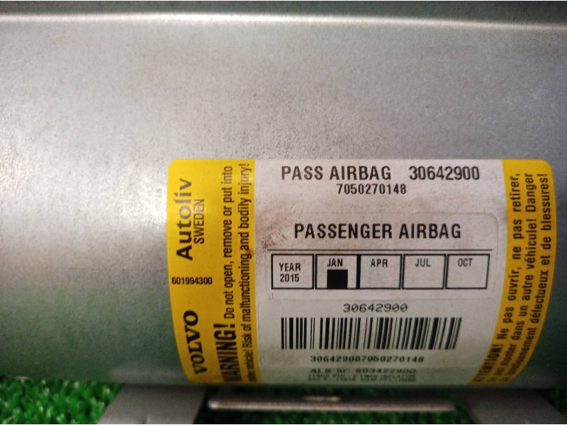 Recambio de airbag delantero derecho para volvo xc90 v8 executive geartronic (5 asientos) referencia OEM IAM 30642900 30642900 3